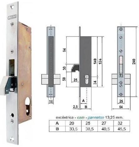 CERRAD-E 5572 20 PTA.MET.P.LORO AC.INOX
