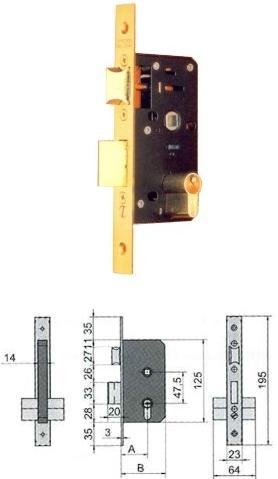 CERRAD-E 5800 40 47,5mmsPIC.+CIERRE LATON
