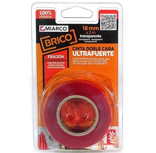 CINTA DOBLE CARA ULTRAFTE.18mm2m