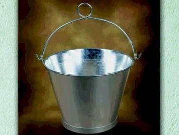 CUBO GALV. CONICO C/ANILLA 12"23x30cms10l.