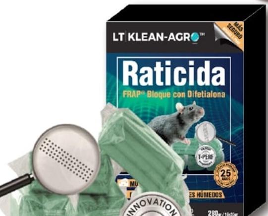 RATICIDA KLEAN-AGRO BLOQUES 280grs