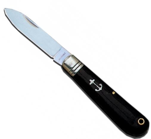 NAVAJA MARINERA PUNTA 75mmsM-NEGRO