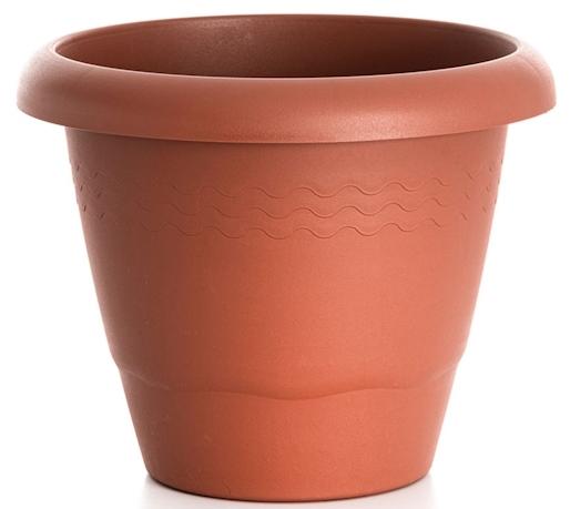 MACETA PLASTICO 26x22cm.GARDENIA C/PLATO-20