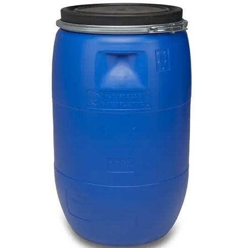BIDON  PLAST.FLEJ. 120l. AZUL
