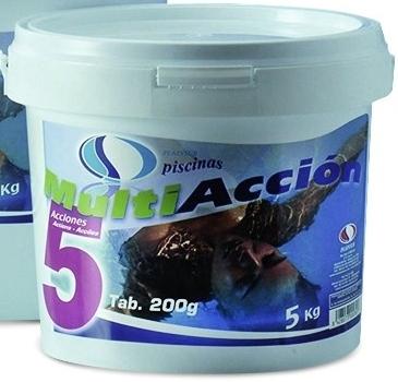PISCINAS CLORO 5ACC.TABLET.200grs 5K
