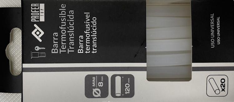BARRA SILICONA 08x120mmsTERMOFUS.BL-20uds