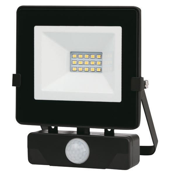 FOCO LED 10w C/SENSOR NEGRO PT1679