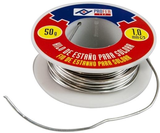 SOLDADURA ESTAÑO 050grs1mm 60Sn40PbFlux2,2