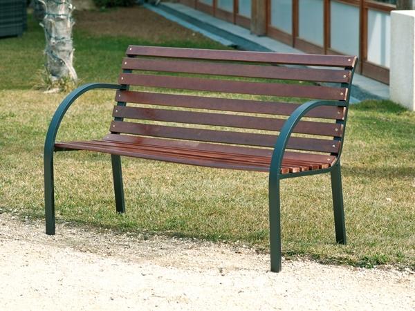 BANCO JARDIN MADERA+HIERRO 122x62x81