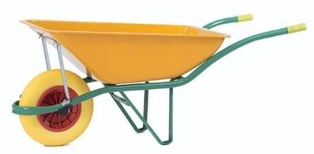 CARRETILLA AMARILLA 90l RUEDA IMPINCHABLE