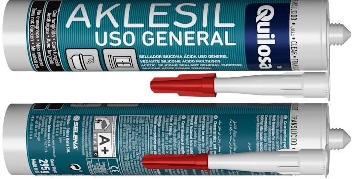 SILICONA ACETICA AKLESIL TRANSLÚCIDO 280ml CART