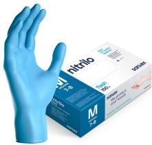 GUANTES DESECH.NITRI.LILA LARGO FLASHPOW. T-G