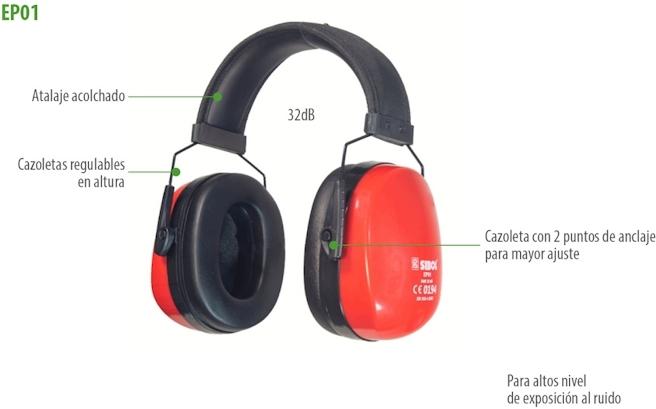 AURICULARES EP01 32dB SNR