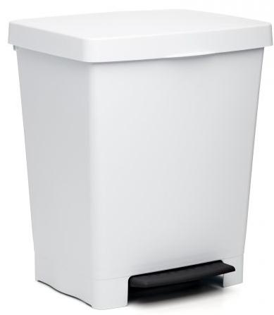 CUBO BASURA PEDAL 23l.CUBIK BLANCO