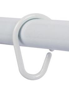 ANILLA CORTINA BAÑO PLAST.BL.-12uds
