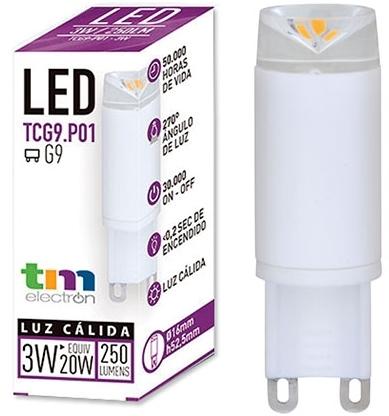 LAMPARA BI-PIN LED G9 LED 3w 3000k