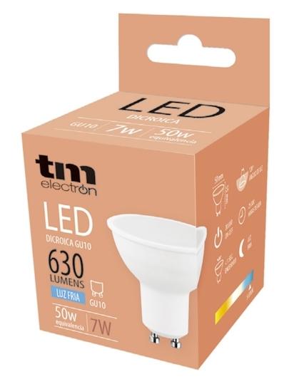 LAMPARA LED DICROICA GU10 7w 5000K