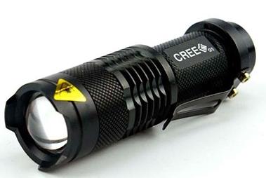 LINTERNA LED 3w BOLSILLO C/PILA AA TMTOR007