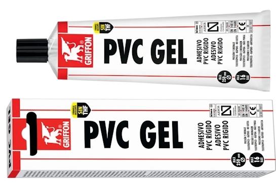 ADHESIVO PVC GEL TUBO 125ml GRIFFON
