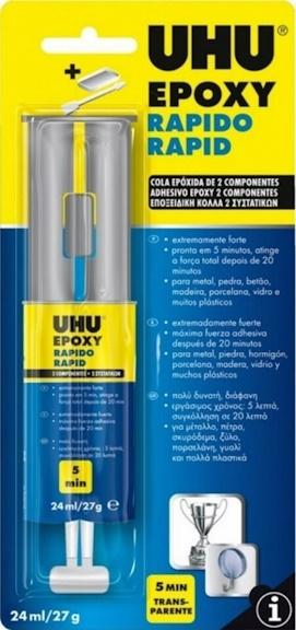 PEGAMENTO UHU EPOXI RAPIDO 24ml