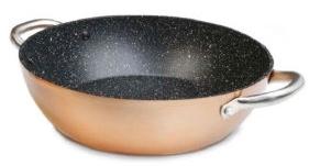 CAZUELA BAJA PROFESIONAL 28cms ALUM.FORJ.