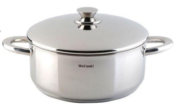 CACEROLA INOX WECOOK 26cm(H-10,5cms / 5,5l)